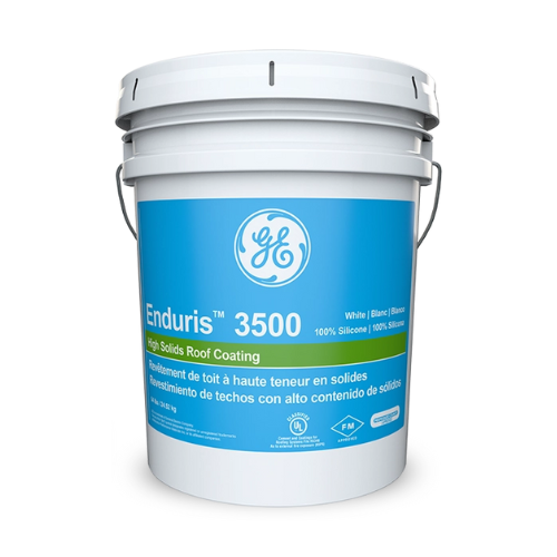 GE Enduris 3500 silicone roof coating pail
